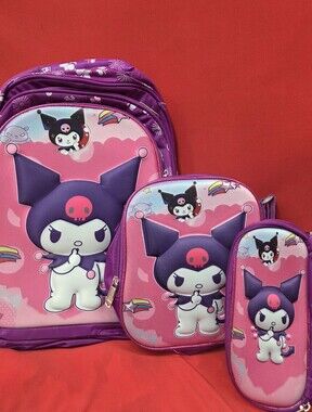 Kuromi Backpack 3 Pc. Set